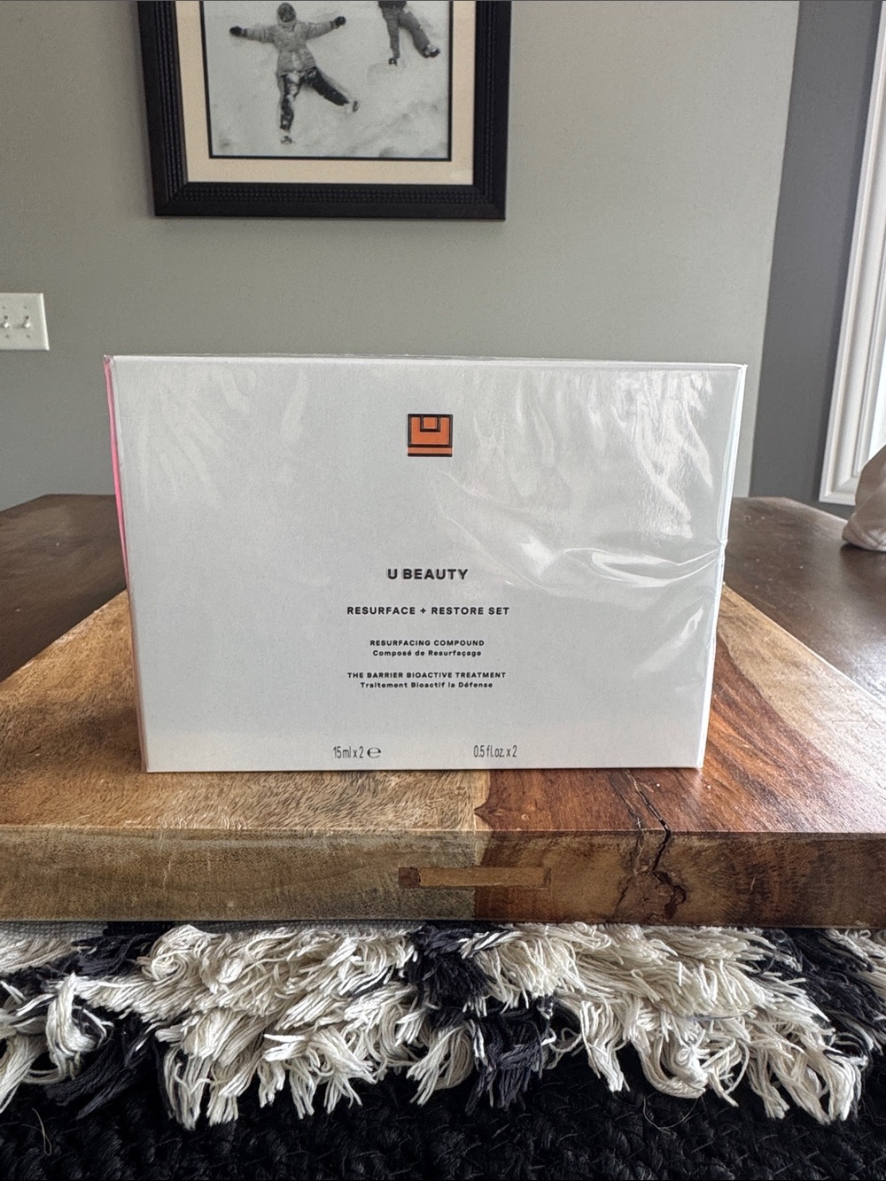 U Beauty Resurface + Restore Set — White Skincare Duo